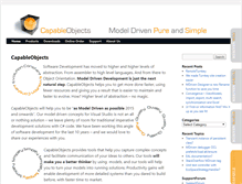 Tablet Screenshot of capableobjects.com